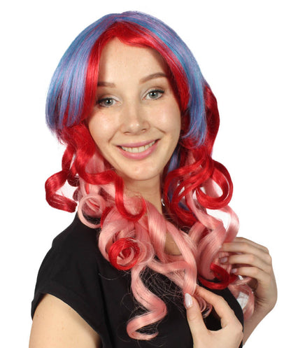 Long Ombre Colorful Wig