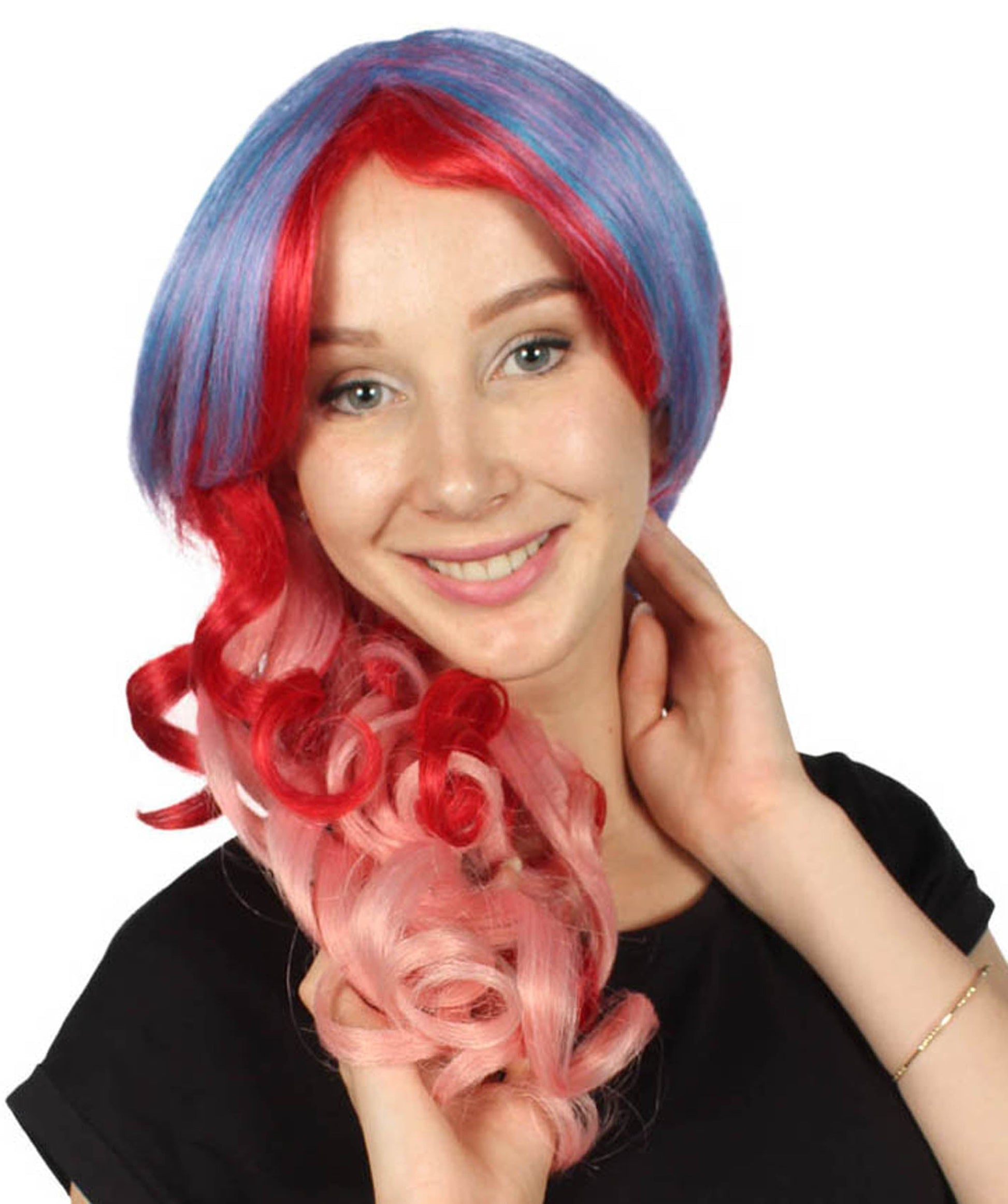 Long Ombre Colorful Wig