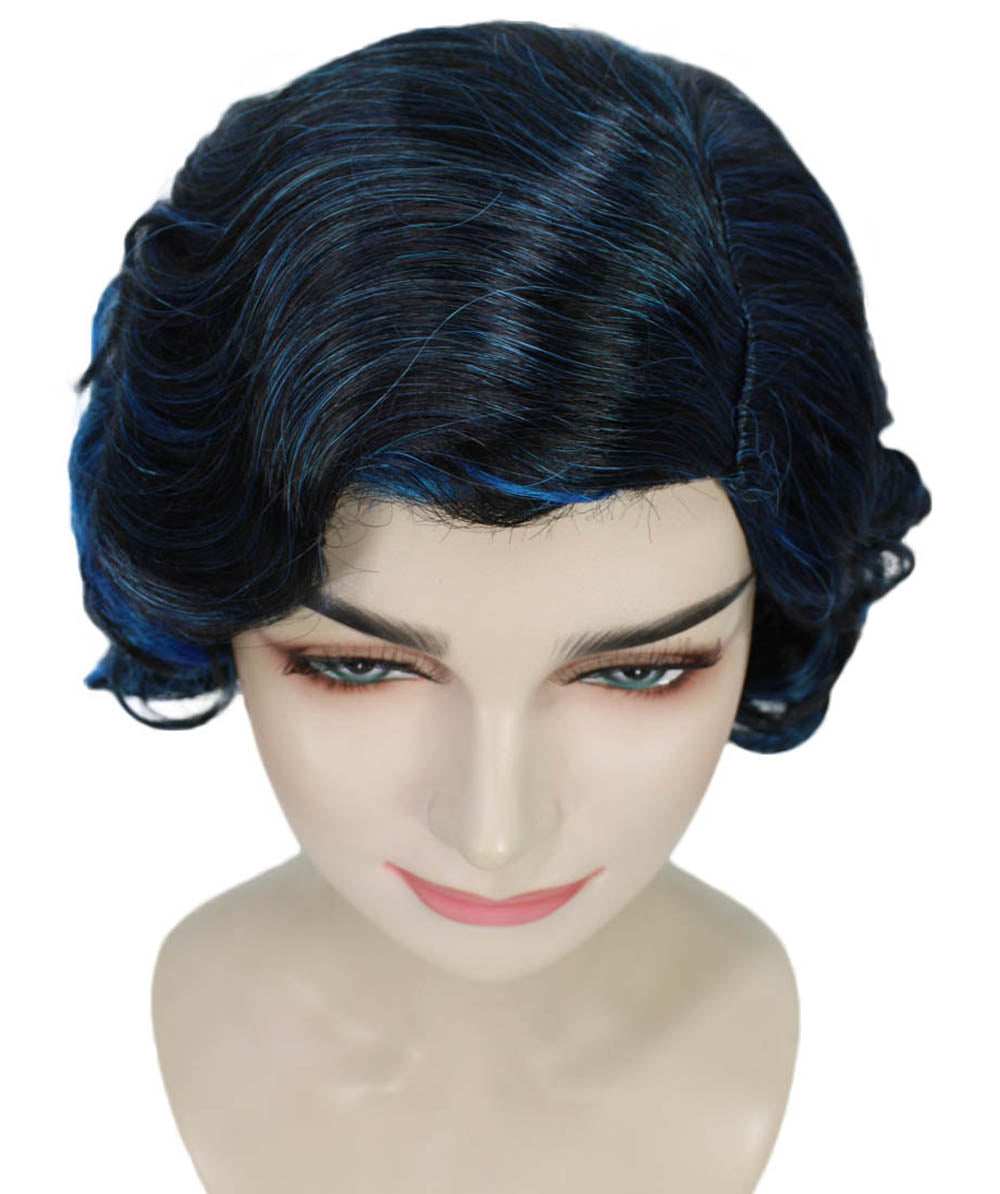 Blue Black Womens Peculiar Wig