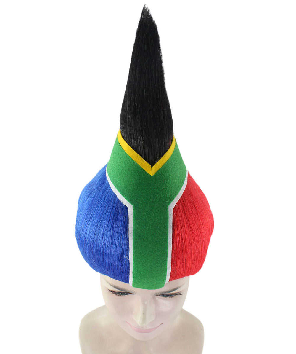 South Africa Flag Troll Wig