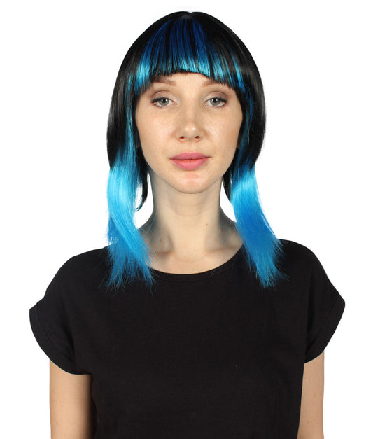Disco Diva Two-Tone Wig