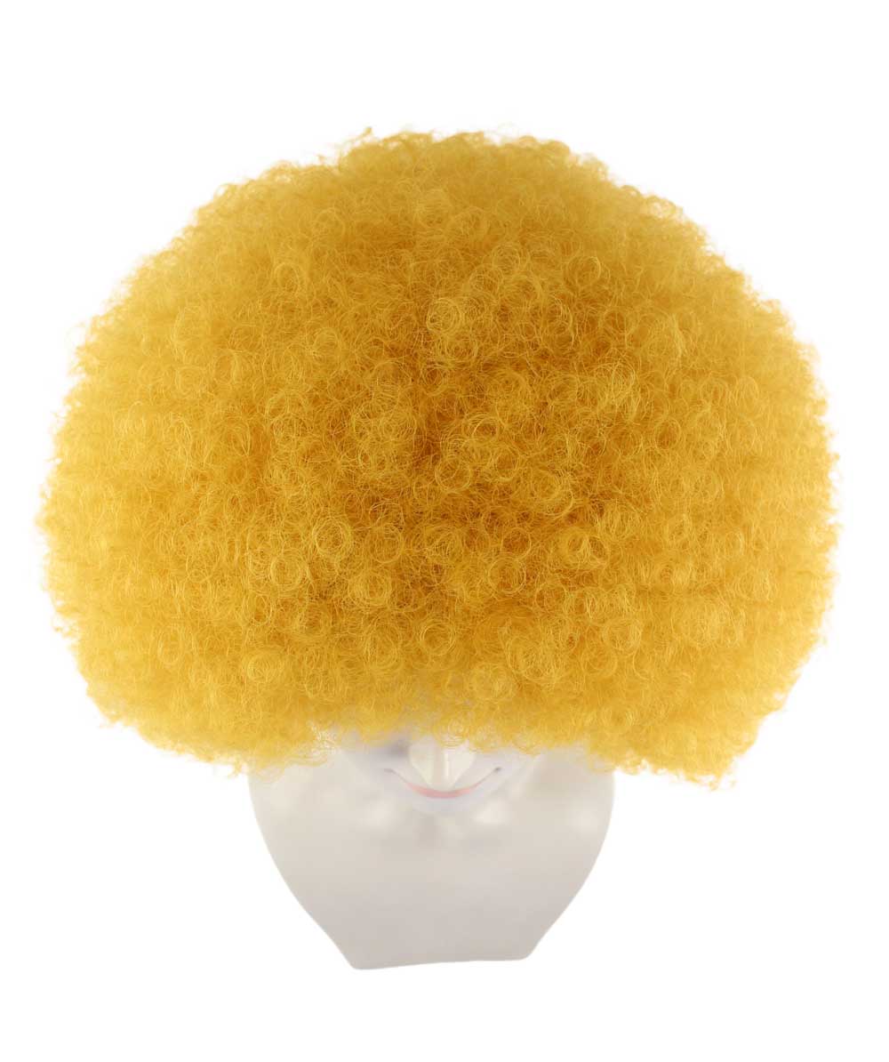 Yellow best unisex afro wigs