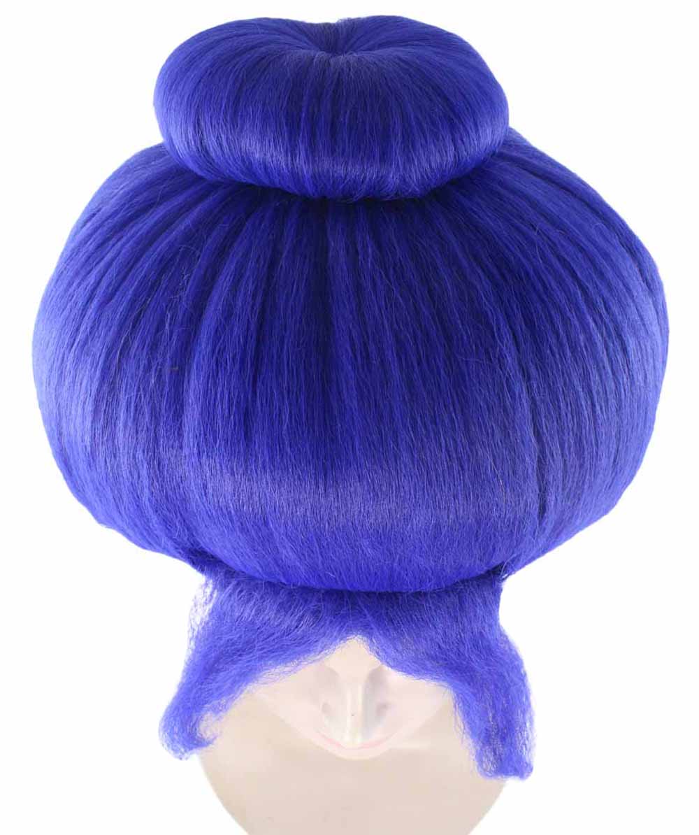 Blue Troll Grandma Wig