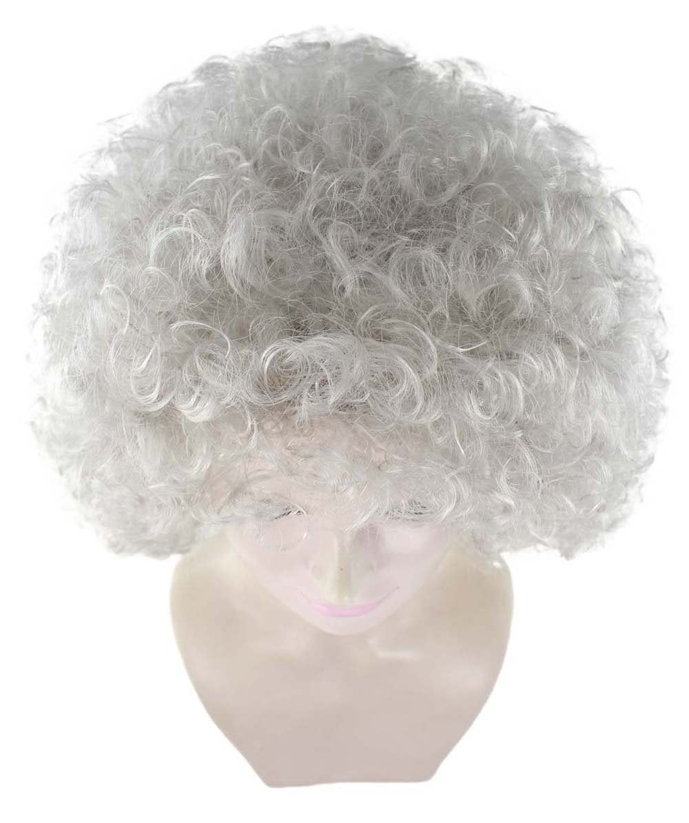 Grey afro wig