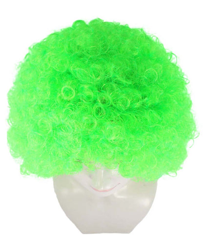 lime afro wig