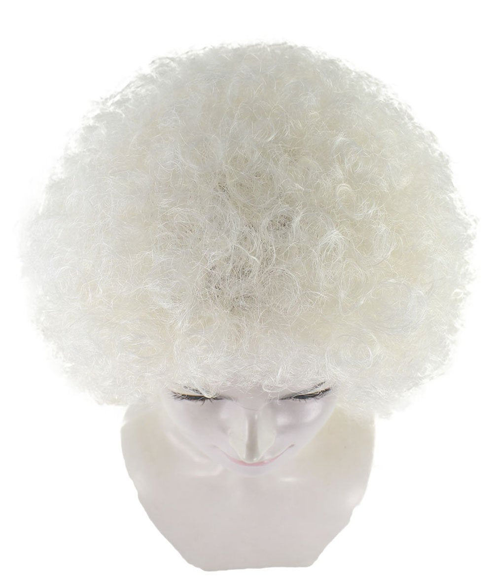 White Jumbo Fancy Afro Wig 