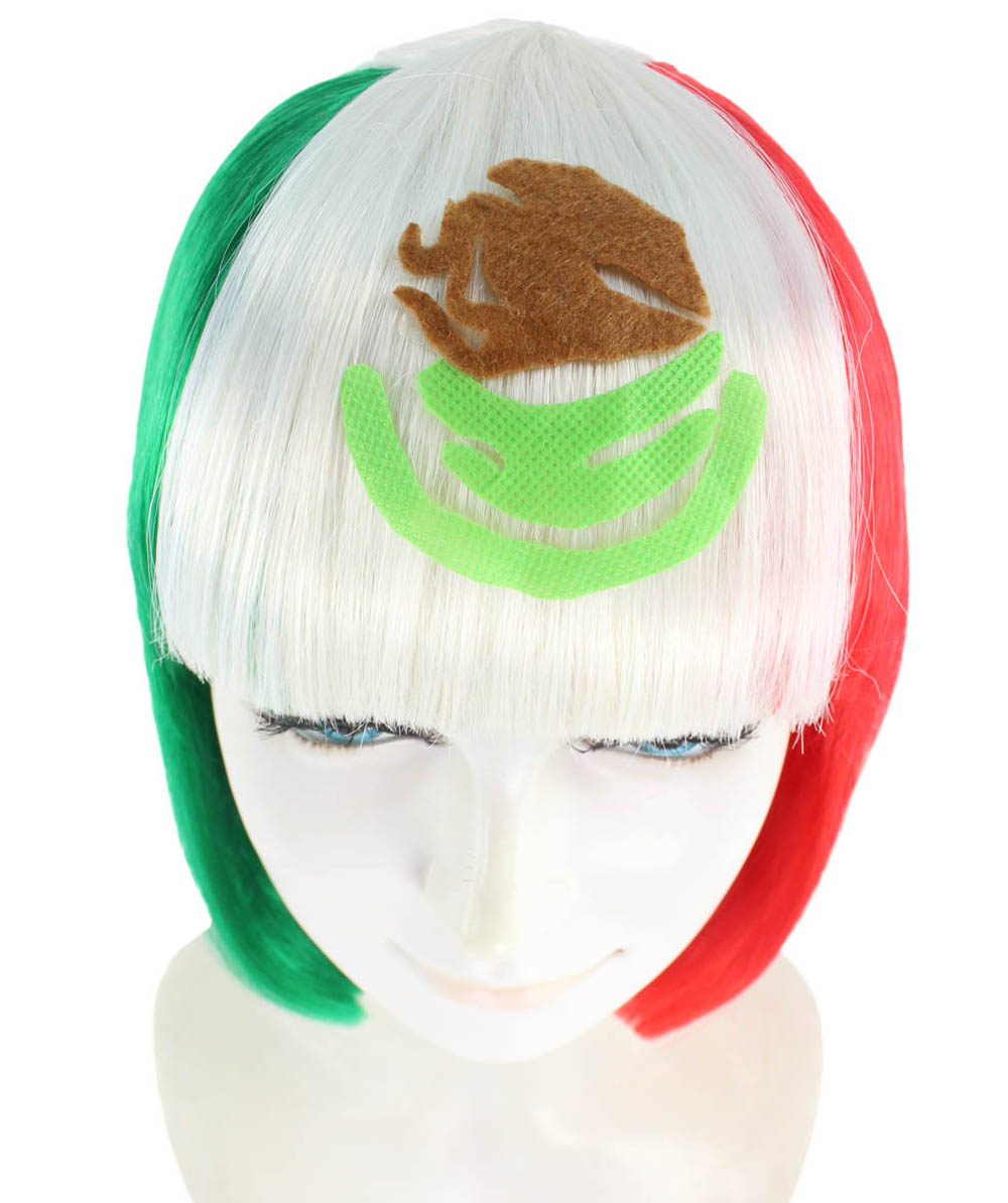 Mexico Flag Bob Wig