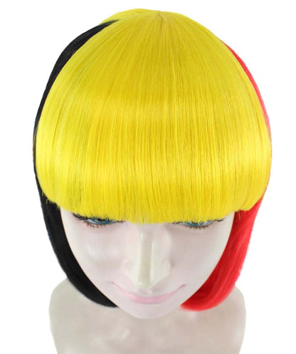 Belgium Flag Bob Wig 