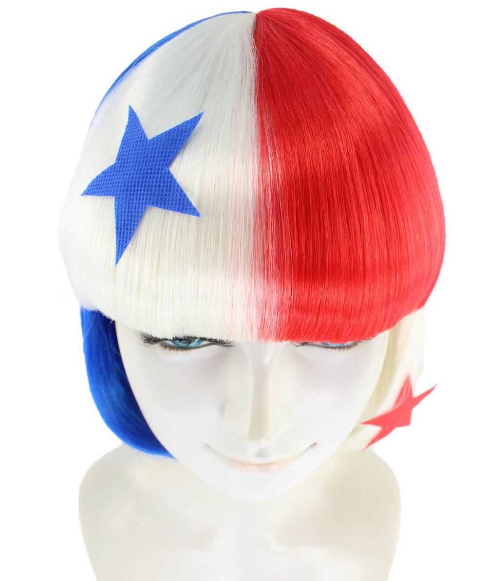 Panama Flag Bob Wig