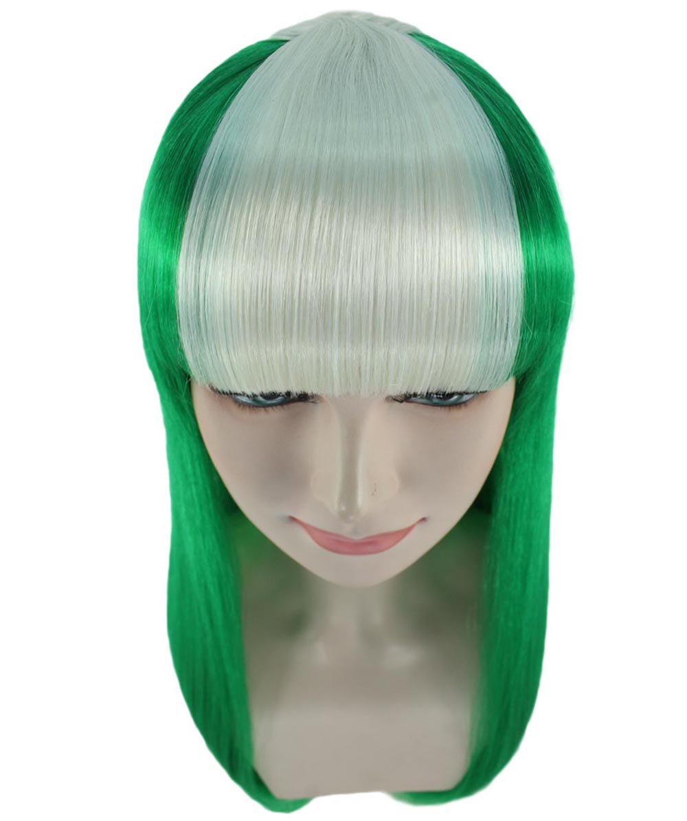 Nigeria Flag Long Bob Wig