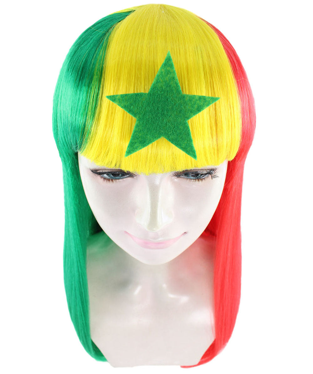 Senegal Flag Bob Wig