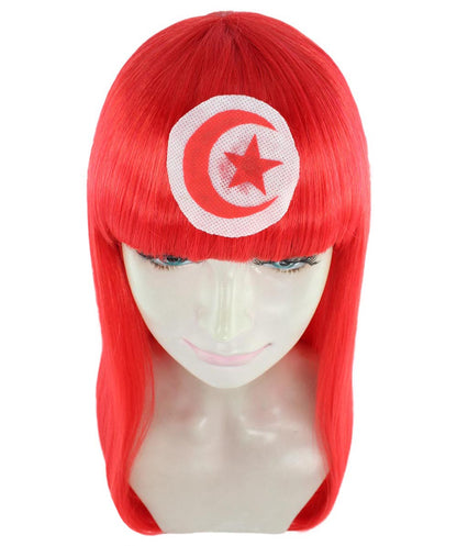  Tunisia Flag Bob Wig