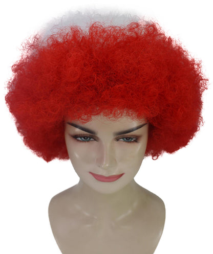 poland flag sport afro wig