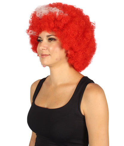 Denmark Flag Bob Style Afro wig