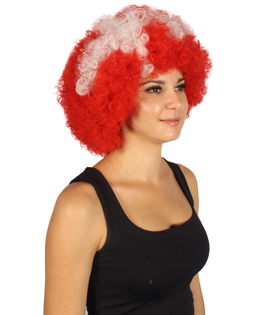 Denmark Flag Bob Style Afro wig