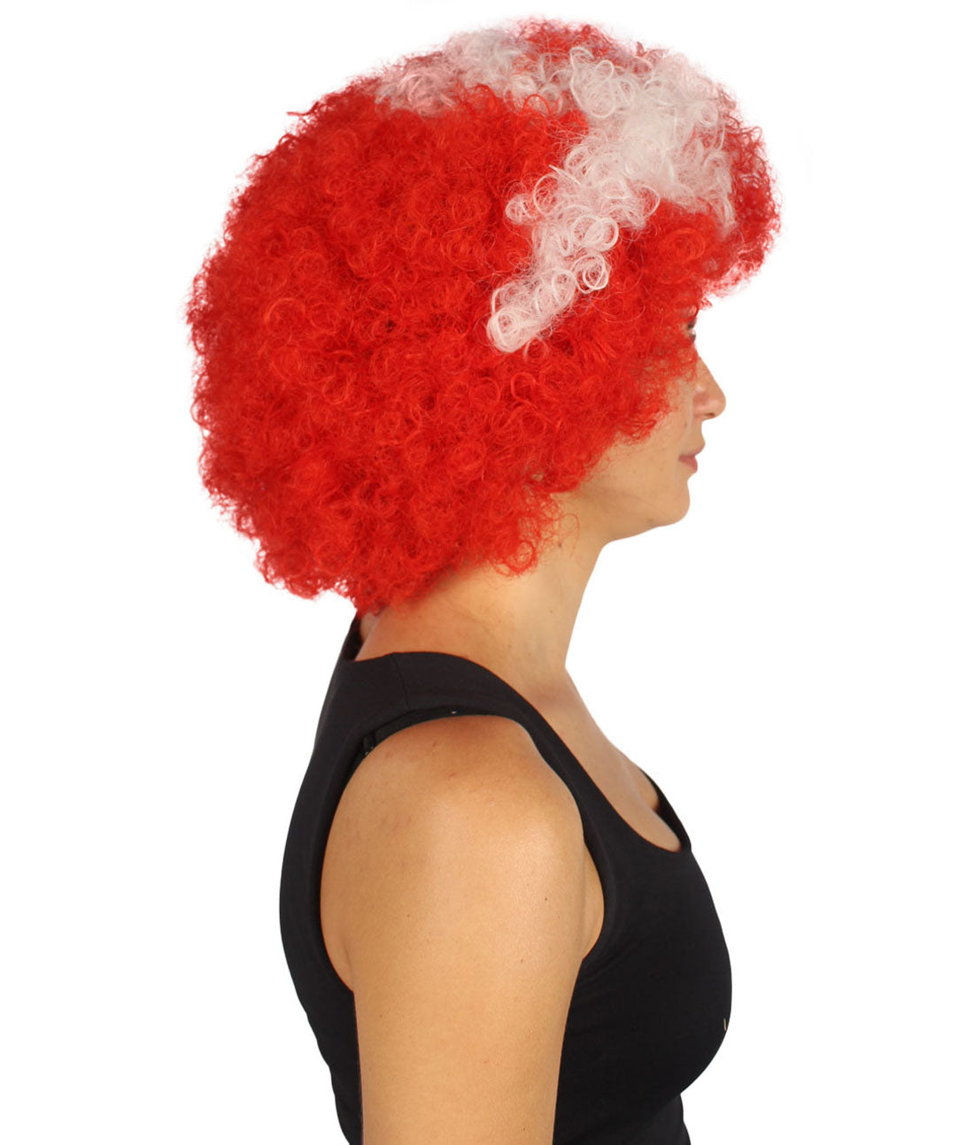 Denmark Flag Bob Style Afro wig