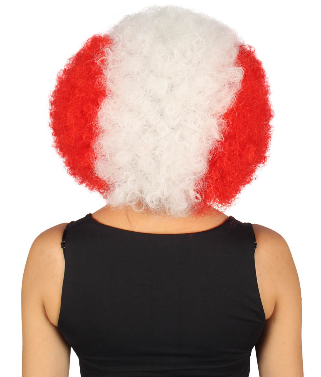 peru flag sport afro wig