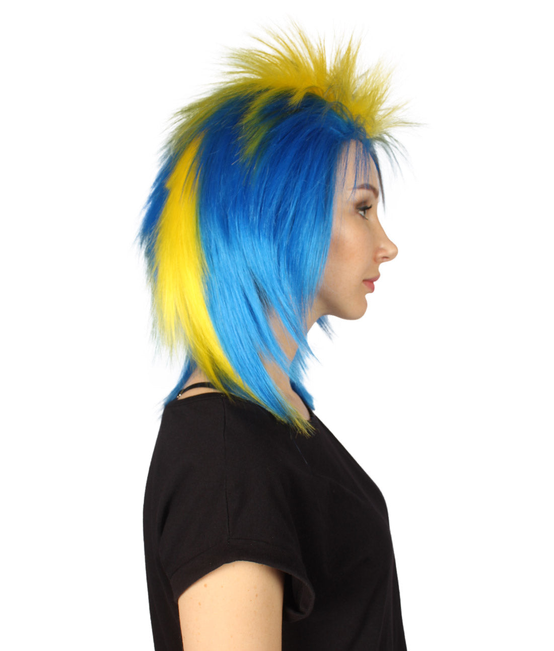 Sweden Flag Mullet Wig