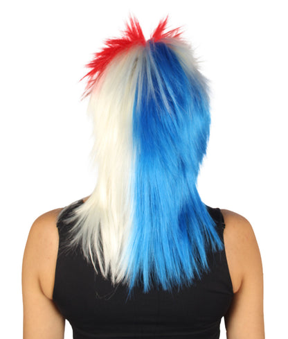 Panama Flag Mullet Wig