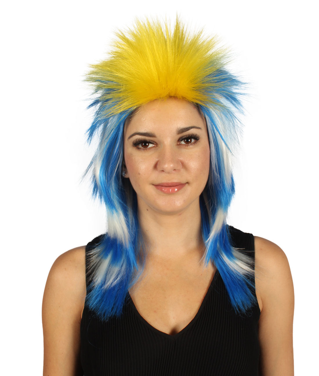 Uruguay Flag Mullet Wig