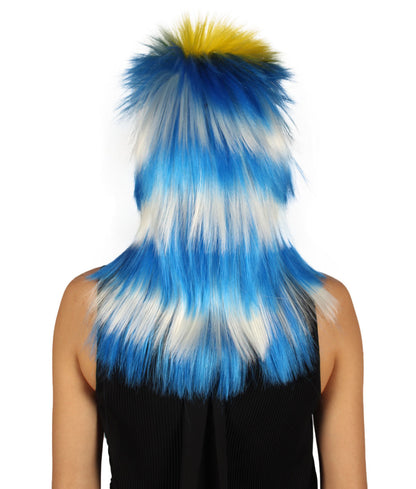 Uruguay Flag Mullet Wig