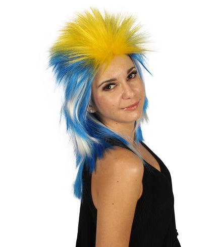 Uruguay Flag Mullet Wig