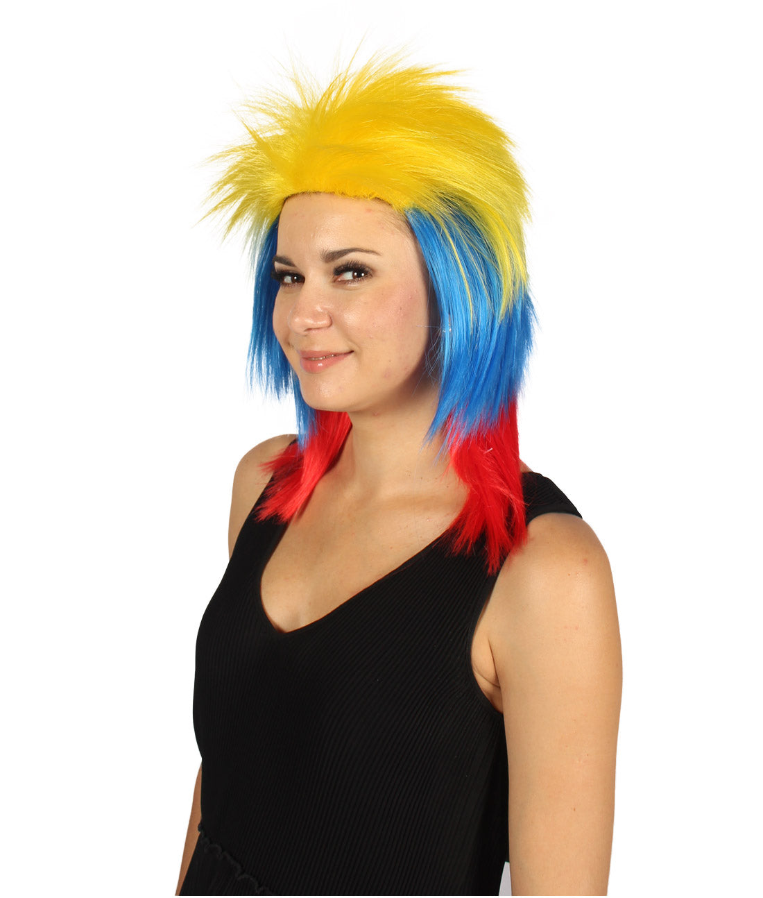 Colombia  Flag Mullet Wig