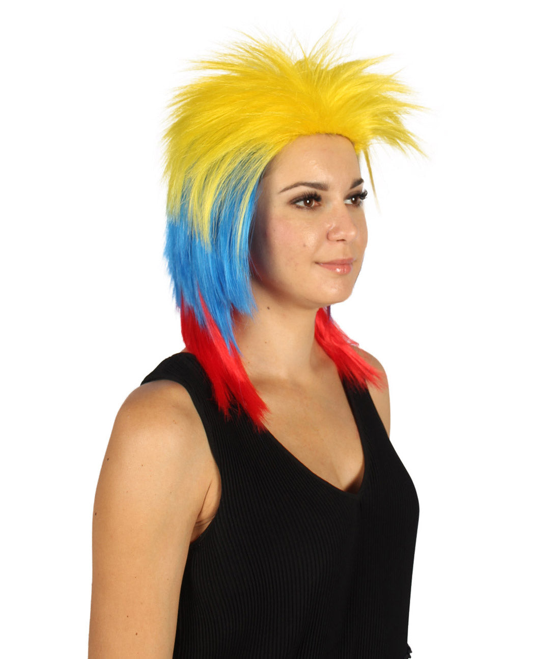 Colombia  Flag Mullet Wig