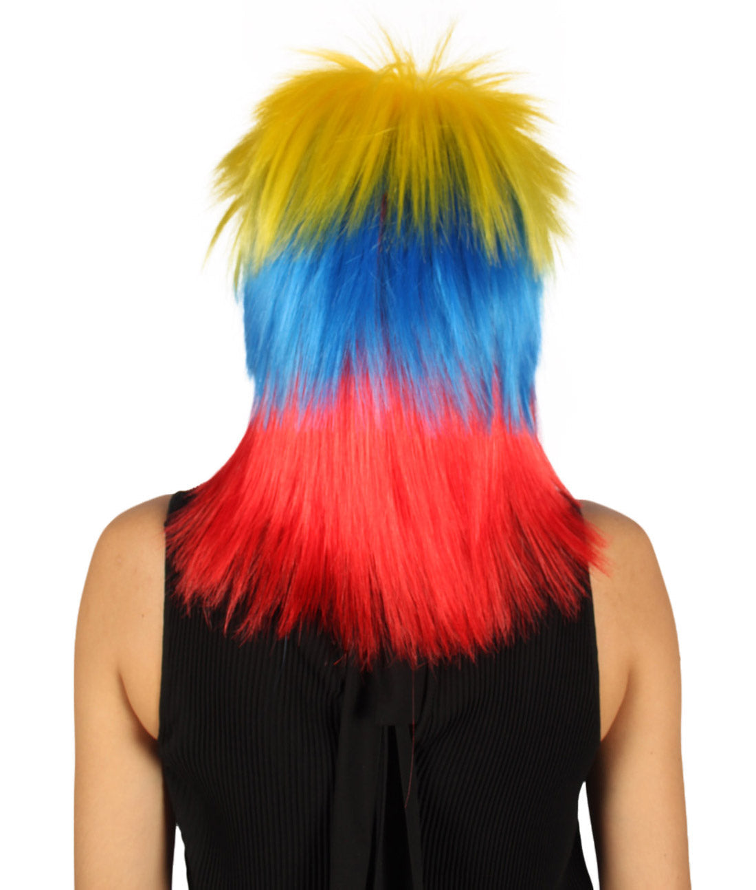 Colombia  Flag Mullet Wig