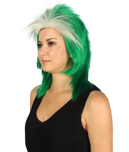 Saudi Arabia Flag Mullet Wig