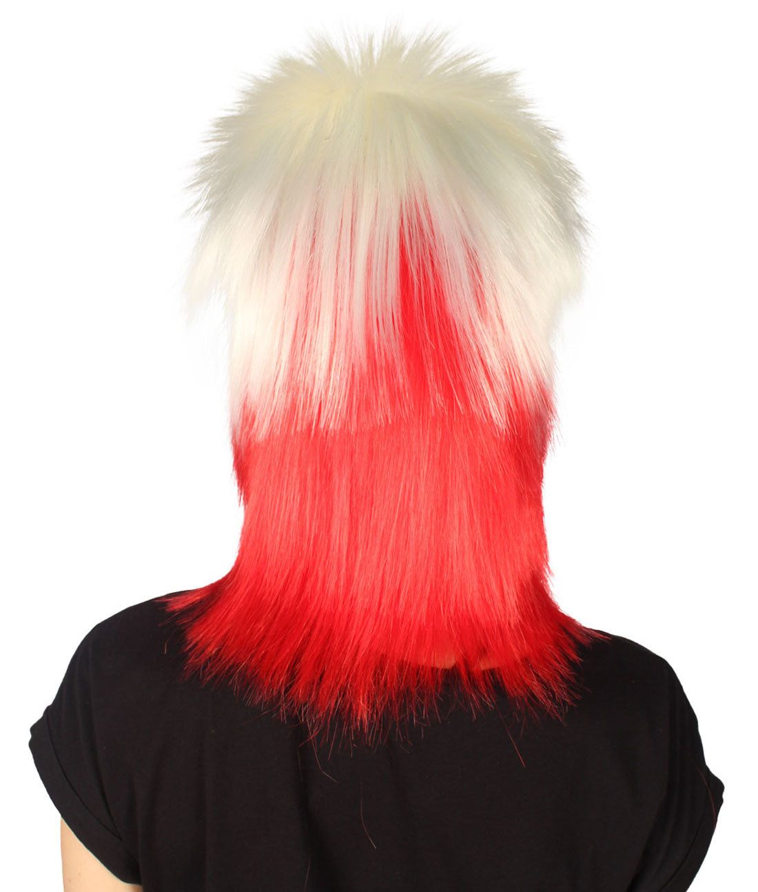 Poland Flag Mullet Wig