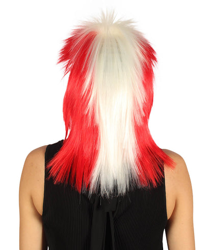 Peru Flag Mullet Wig