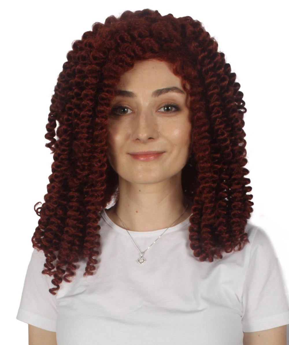 Colonial Auburn Curly Wig