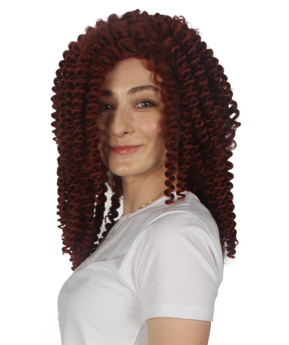 Colonial Auburn Curly Wig