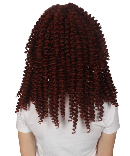 Colonial Auburn Curly Wig