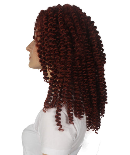 Colonial Auburn Curly Wig