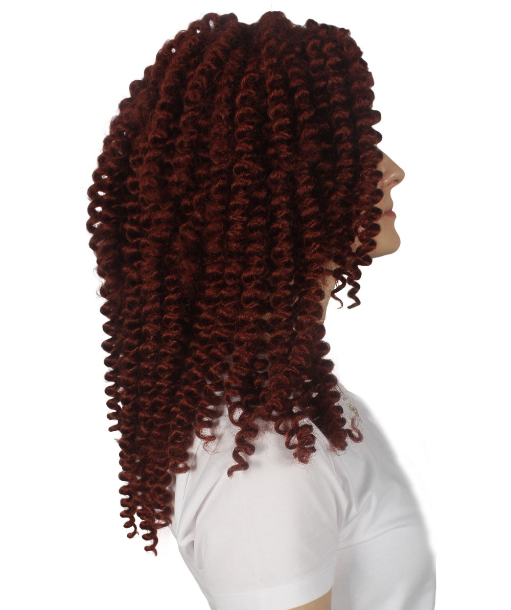 Colonial Auburn Curly Wig