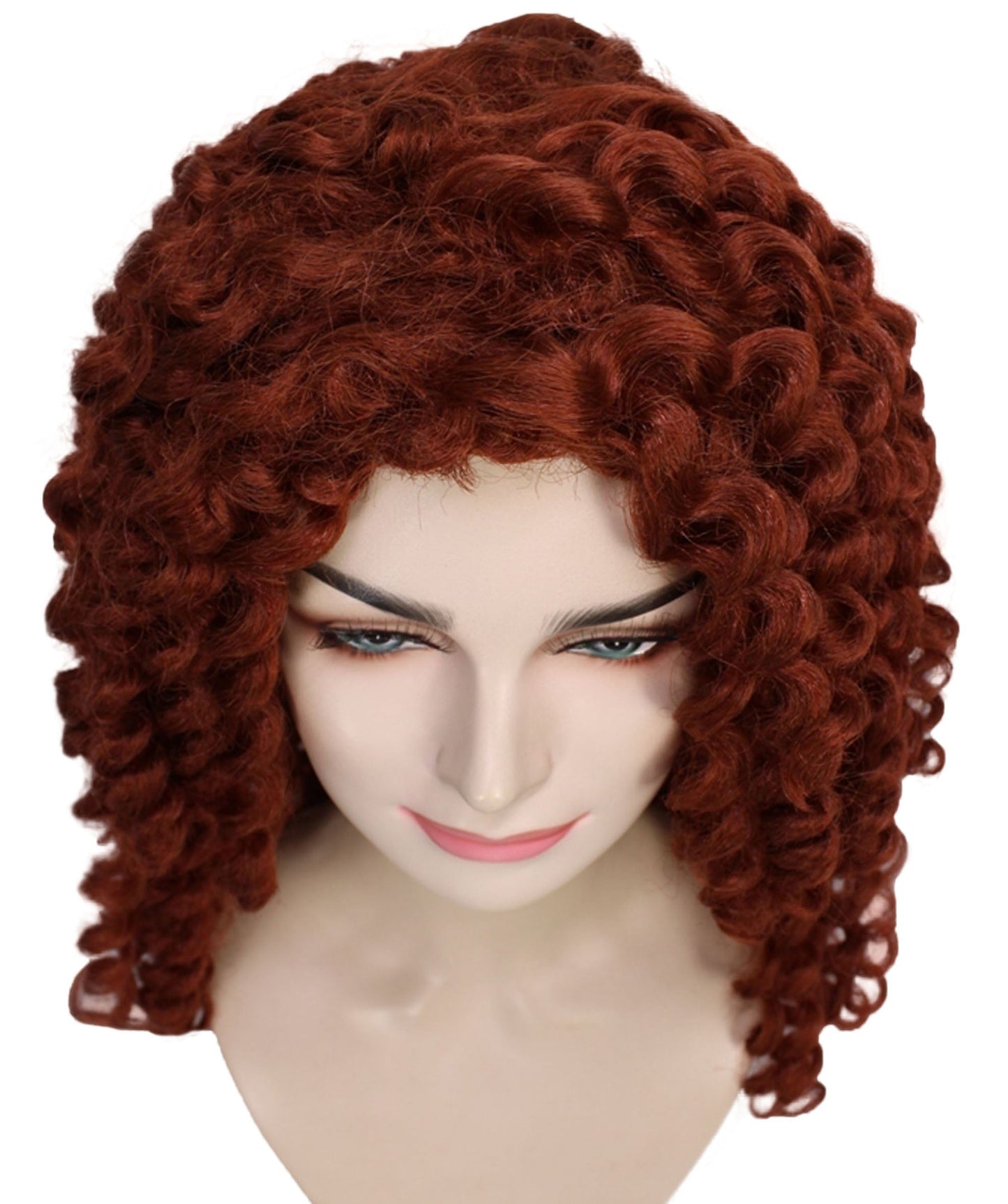 Colonial Auburn Curly Wig