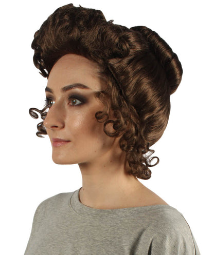 Dark Brown Colonial Wig