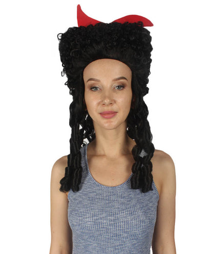 Colonial Historical Black Wig