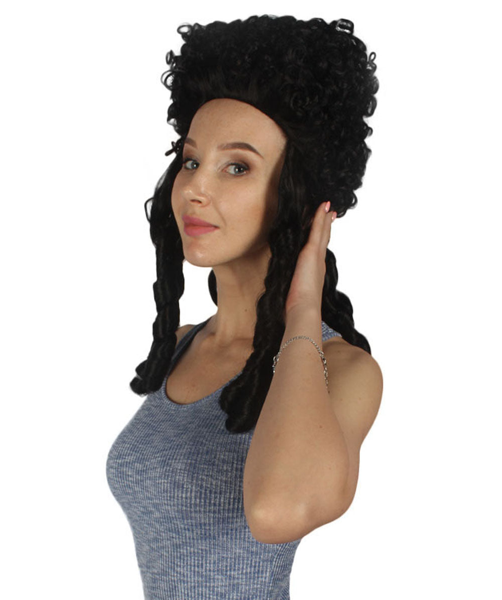 Colonial Historical Black Wig