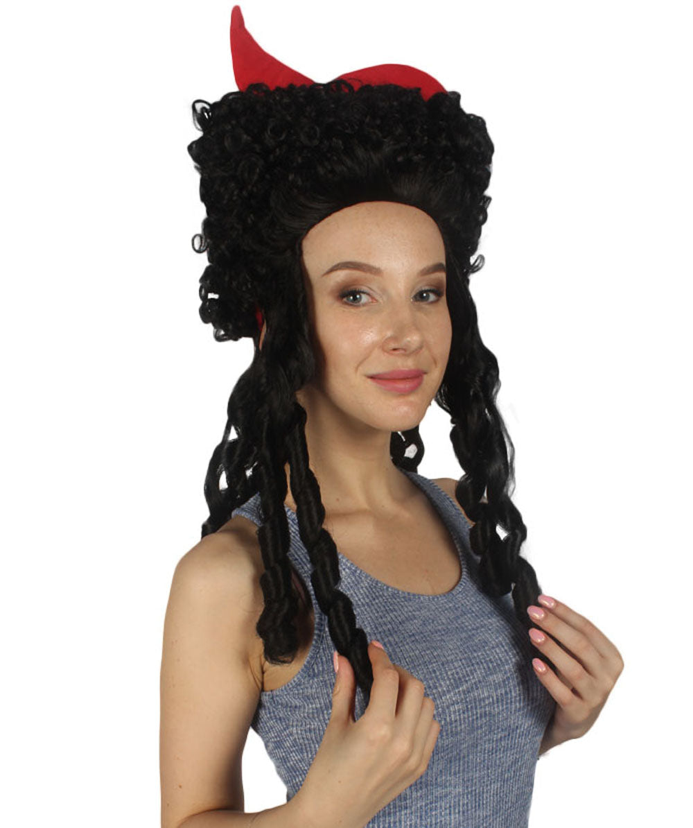 Colonial Historical Black Wig