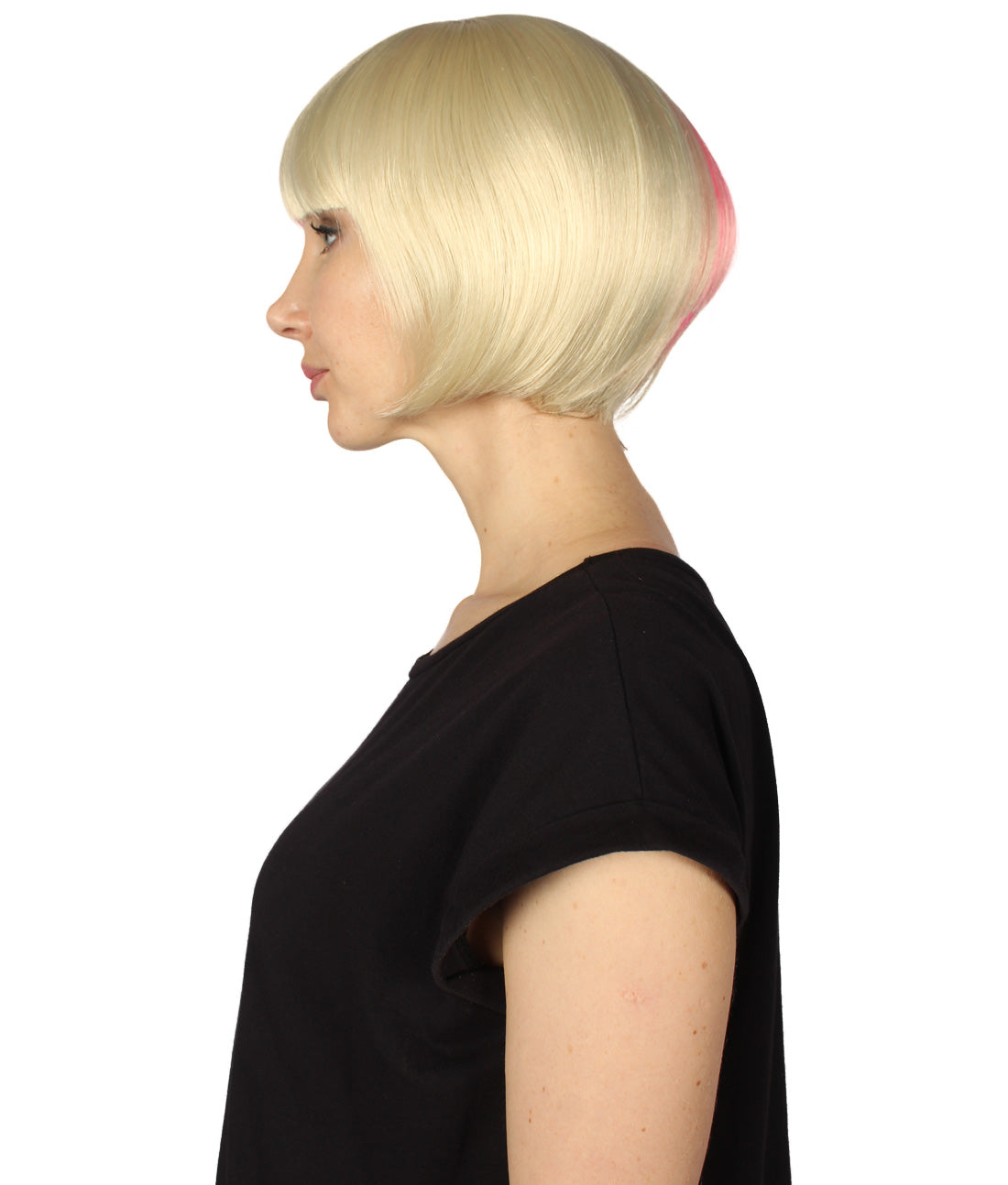 Pink & Gold Two-tone Short Bob Wig
