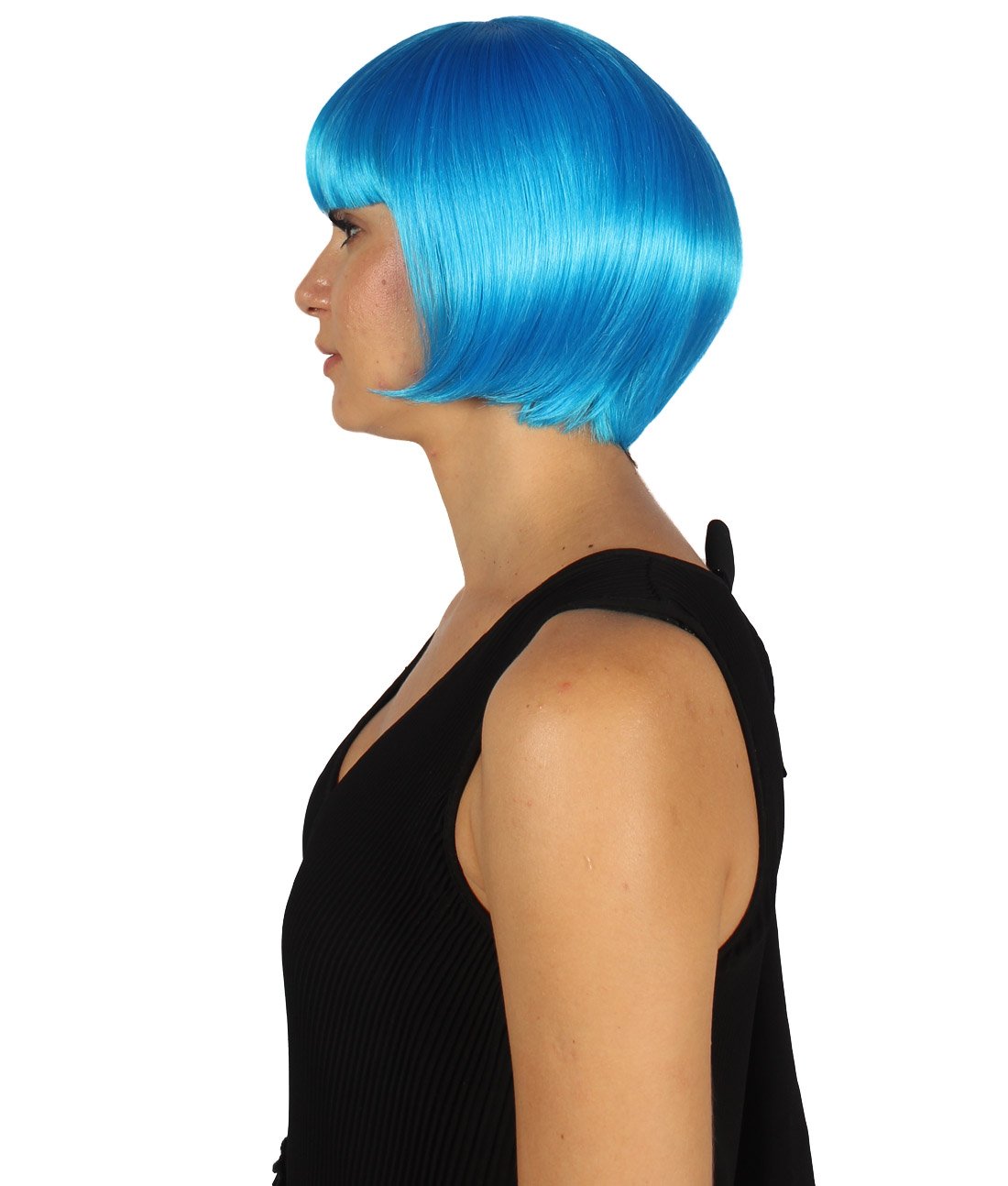 Blue & Blonde Two-tone Short Bob Wig