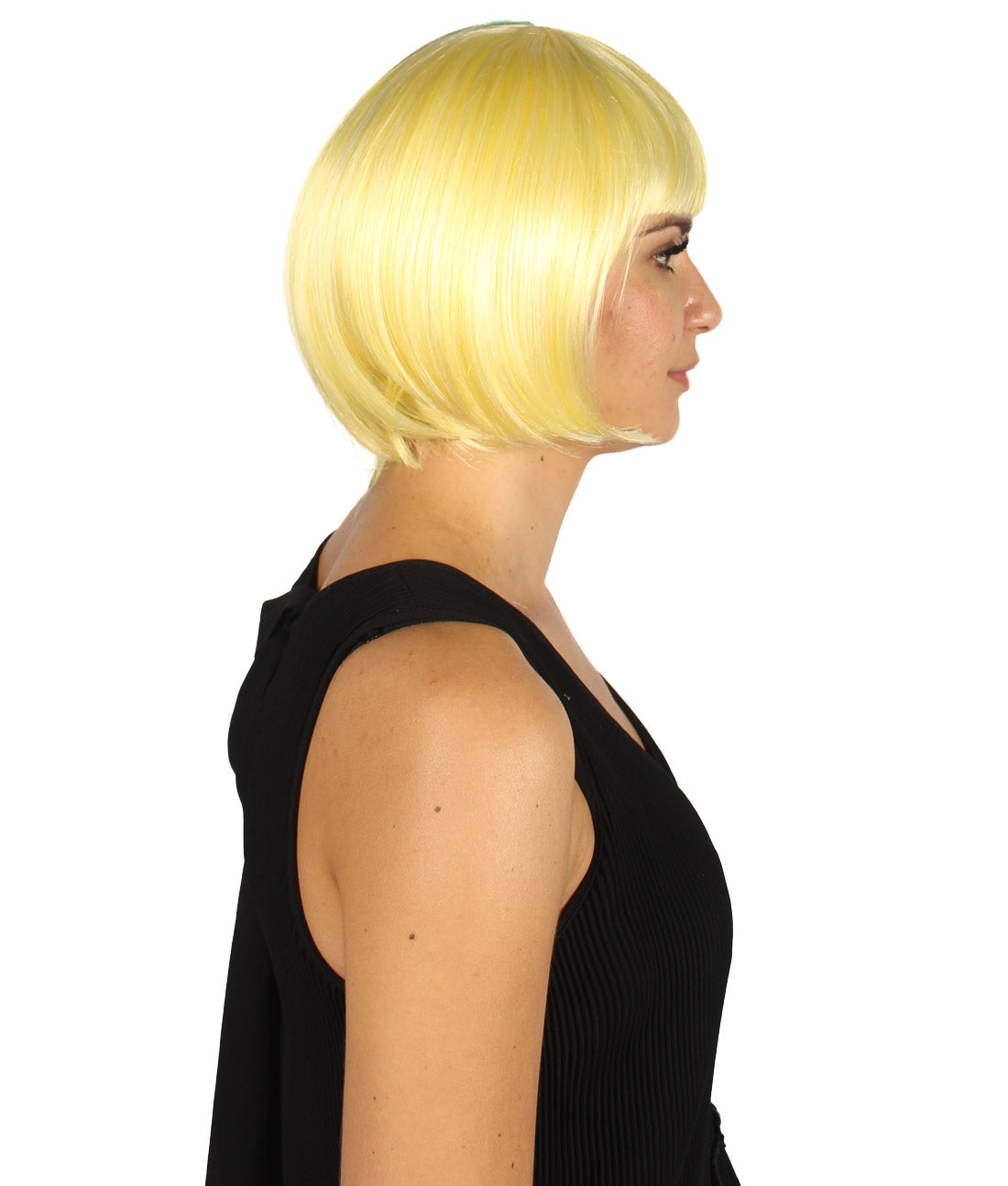 Lt. Yellow & Lt. Green Two-tone Short Bob Wig