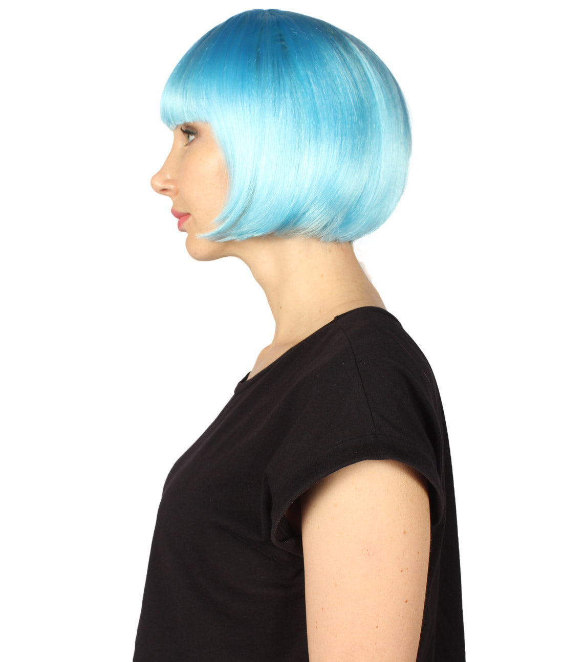 Lt. Pink & Lt. Blue Two-tone Short Bob Wig