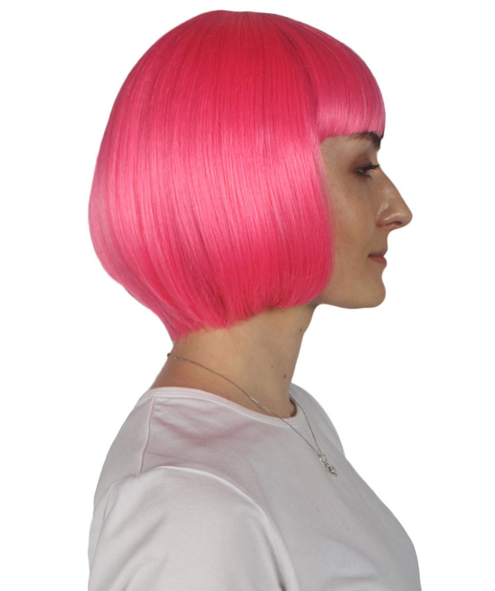 Pink & Black Two-tone Short Bob Wig