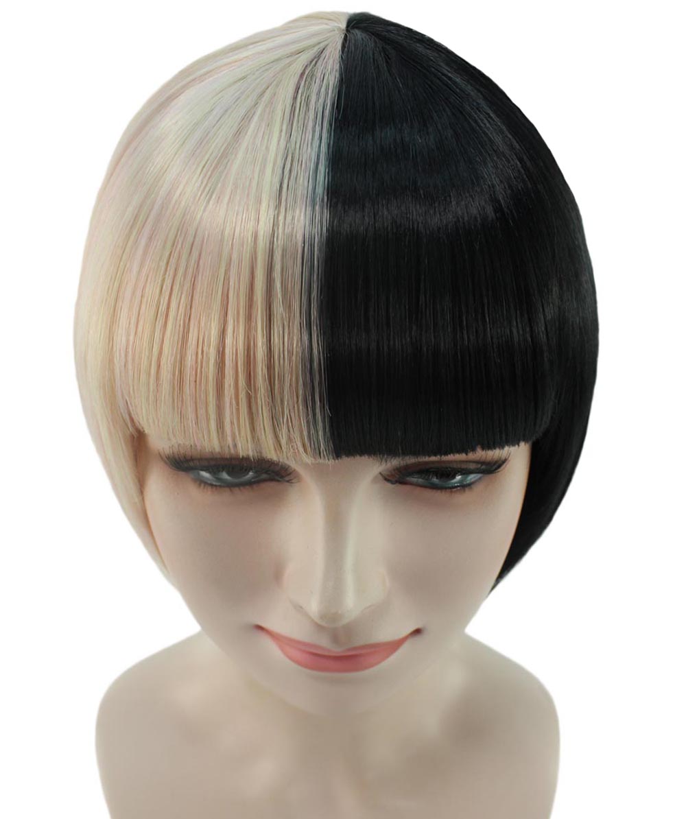 Lt. Pink & Lt. Brown Two-tone Short Bob Wig