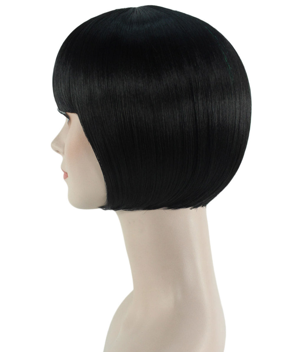 Green & Black Two-tone Short Bob Wig