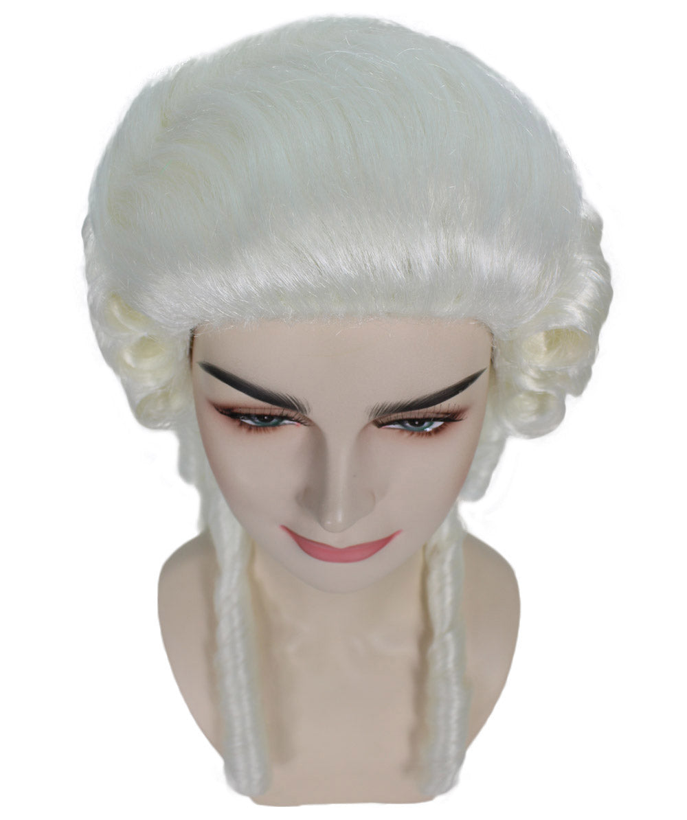 White Women's Colonial Lady  White Historical Wigs 